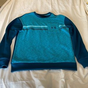 Like new Under Armour teal crew sweatshirt. YM